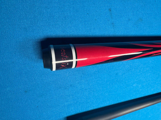 Beatstix butt with white stripes and red adornments